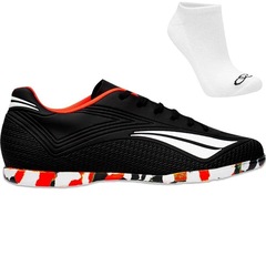 Kit Chuteira de Futsal Penalty Fúria + Meias - Adulto - Foto 1