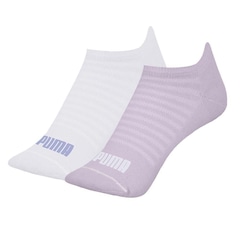 Kit de Meias Sapatilha Puma Esportiva - 2 Pares - Feminina - Foto 1