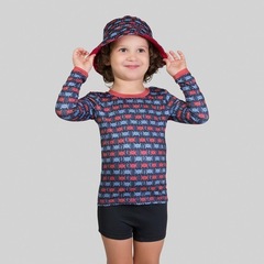 Camiseta Uv Bebê com Proteção Solar Uv.Line Salamandra - Infantil - Foto 1