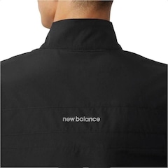 Jaqueta Corta Vento sem Capuz New Balance Windbreak - Masculina - Foto 4