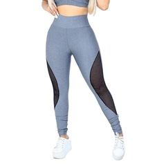 Calça Arrastão Legging Belmento Detalhe Rede Academia Fitness Suplex - Feminina - 2 Unidades - Foto 3