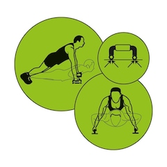 Apoio de Braço Poker para Flexão - Adulto - Foto 4