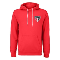 Blusão De Moletom com Capuz do São Paulo Escudo Retrômania - Masculino - Foto 1