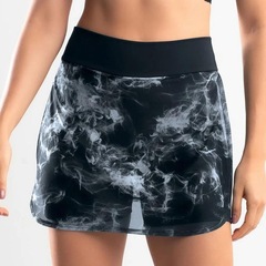 Short-Saia She Estampado Cós Elástico Fitness - Feminino - Foto 5