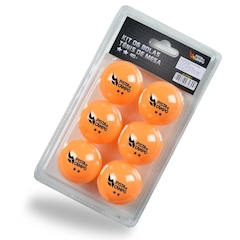 Kit Bolinhas de Ping Pong Tênis de Mesa Pista e Campo - 6 Unidades - Foto 2