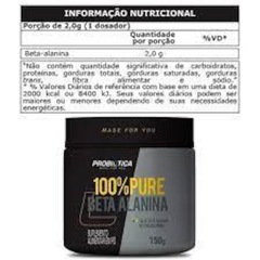 100% Pure Beta Alanina Probiótica - 150g - Foto 2