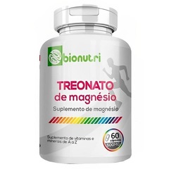 Treonato de Magnésio Bionutri 500mg - 60 cápsulas - Foto 1