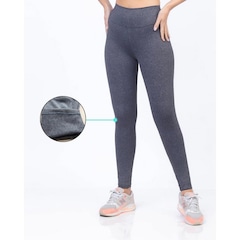 Calça Legging Flanelada Goodbest Suplex Forrada Cintura Alta - Feminina - Foto 4