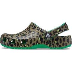 Sandália Crocs Classic Far Out Clog K Grass - Infantil - Foto 3