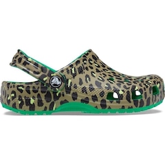 Sandália Crocs Classic Far Out Clog K Grass - Infantil - Foto 1