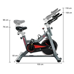 Bicicleta Spinning Speedo S103 Painel Completo com Conexão Bluetooth para Apps de Treino - Foto 8