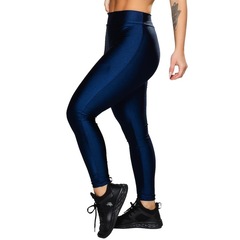 Calça Legging MVB Modas Poliamida Brilhosa Cintura Alta - Feminina - Foto 1