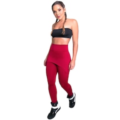 Calça Legging MVB Modas Suplex Saia Tapa Bumbum Estampada Cintura Alta - Feminina - Foto 3