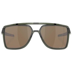 Óculos de Sol Oakley Unissex Castel Olive Ink Prizm Tungsten Polarized - Foto 2