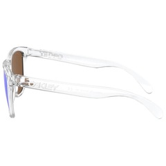 Óculos de Sol Oakley Unissex Frogskins Polished Clear Prizm Violet - Foto 4
