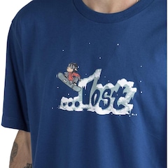Camiseta Lost Logo Snow - Masculina - Foto 2