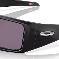 Óculos de Sol Unissex Oakley Heliostat Matte Black Prizm Grey - Foto 3