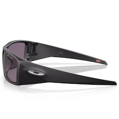 Óculos de Sol Unissex Oakley Heliostat Matte Black Prizm Grey - Foto 6