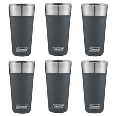 Kit de Copos Térmico Coleman com Tampa - 600ml - 6 Unds Azul - Foto 1