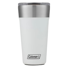Kit de Copos Térmico Coleman com Tampa - 600ml - 2 Unds Branco/Preto - Foto 2