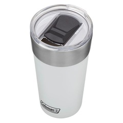 Kit de Copos Térmico Coleman com Tampa - 600ml - 2 Unds Branco/Preto - Foto 3