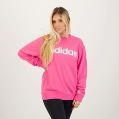 Blusão de Moletom adidas Logo Linear II - Feminino - Foto 4