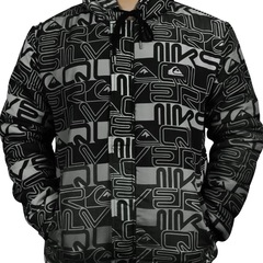 Jaqueta com Capuz Quiksilver Puff Word Block Full Print - Masculina - Foto 4
