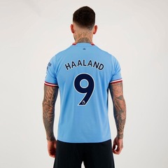 Camisa Manchester City Home 2023 Haaland 9 Puma - Masculina - Foto 2