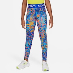 Calça Legging Juvenil Nike Pro Dri-fit Tight Sport All Over Print - Foto 4
