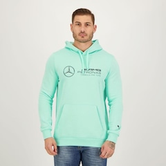 Blusão de Moletom com Capuz Puma Mercedes AMG Petronas MAPF1 Ess - Masculino - Foto 1