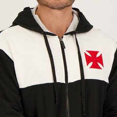 Jaqueta com Capuz do Vasco Larp Futfanatics - Masculina - Foto 4