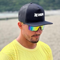 BONÉ ABA CURVA HUPI TRUCKER SNAPBACK ADULTO - Foto 1