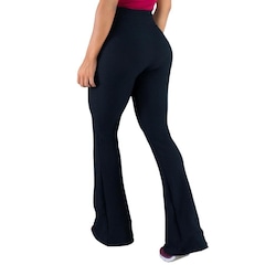 Calça Flare Pantalona Tecido Bolha Cintura Alta Mvb Modas - Feminina - Foto 2
