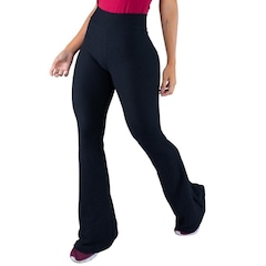 Calça Flare Pantalona Tecido Bolha Cintura Alta Mvb Modas - Feminina - Foto 3