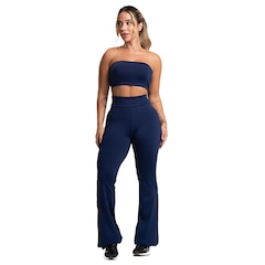 Calça Bailarina MVB Modas Flare Pantalona Suplex - Feminina - Foto 3