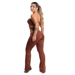 Calça Bailarina MVB Modas Flare Pantalona Suplex - Feminina - Foto 5