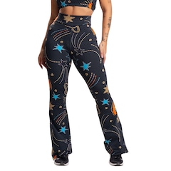 Calça Bailarina MVB Modas Flare Pantalona Suplex - Feminina - Foto 1