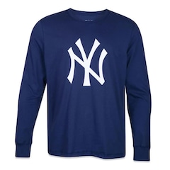 Camiseta New Era New York Yankees Core Manga Longa - Masculina - Foto 1