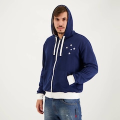 Jaqueta com Capuz do Cruzeiro Portlet Futfanatics - Masculina - Foto 2