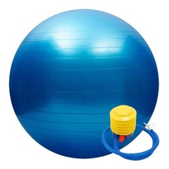 Bola de Pilates Ginástica 70Cm Yoga Massagem Fisioterapia Com Bomba - Foto 2