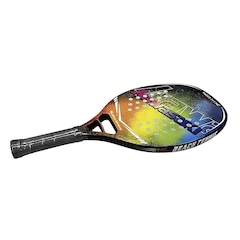 Raquete Beach Tennis Gold Sports Power 211MC Kawasaki Carbon - 2 Overgrip e Capa - Foto 3