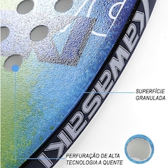Raquete Beach Tennis Gold Sports Power 211MC Kawasaki Carbon - 2 Overgrip e Capa - Foto 4