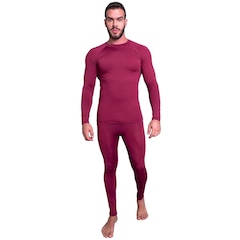 Conjunto Segunda Pele Térmico MVB Modas Proteção Uv 50+ - Masculino - Foto 1
