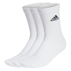 Meia Cano Alto adidas Logo com 3 Pares - Adulto - Foto 1