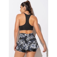 Short Saia Tapa Bumbum MVB Modas Estampado - Feminino - Foto 4