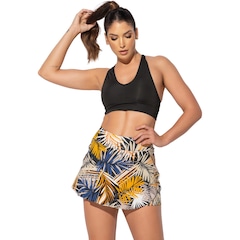 Short Saia Tapa Bumbum MVB Modas Estampado - Feminino - Foto 2