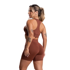 Shorts MVB Modas Cintura Alta Curto - Feminino - Foto 3