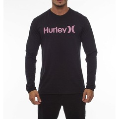 Camiseta Manga Longa Hurley O&O Solid - Masculina - Foto 1
