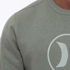 Blusão de Moletom Hurley Careca Circle Stone - Masculino - Foto 2