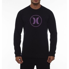 Blusão de Moletom Hurley Careca Circle Stone - Masculino - Foto 1